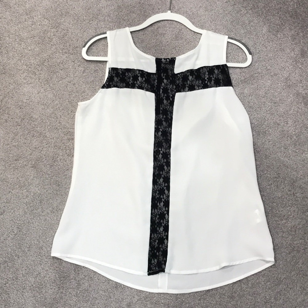 White and Black Tank
